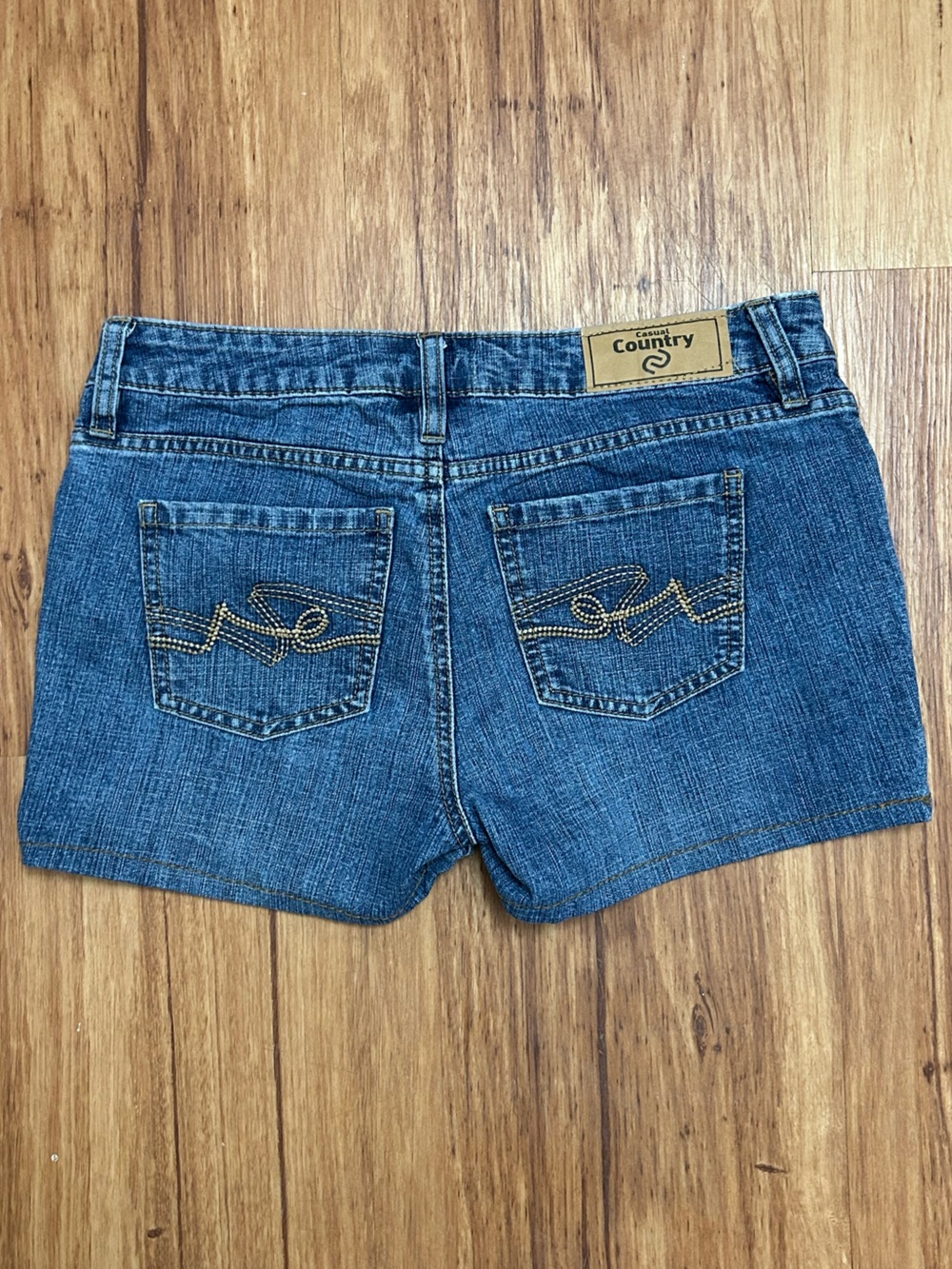 Low-Rise Denim Shorts